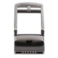 thumbnail image 3 of Men Alloy Leather Belt Automatic Slide Buckle Replacement Gunmetal Gray, 3 of 8