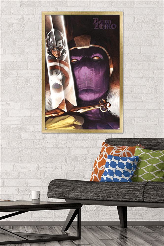 Marvel - Baron Zemo - Captain America #606 Wall Poster, 22.375" x 34", Framed