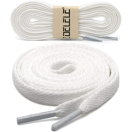 

Wish 2 pairs of flat shoe laces suitable for skateboard shoes and sports shoes 70.87 Inch（White） S2927