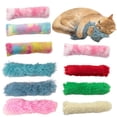 thumbnail image 2 of Funny Cat Toy Plush Strip Pillows Catnip Toys Interactive Playing Soft Fluffy Cat Stick Durable Pet Supplies (Beige), 2 of 7