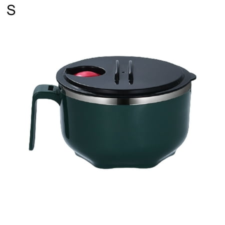 

Pontos 1000ml/1300ml Noodle Bowl Eco-friendly Good Seal Performance Stainless Steel BPA Free Soup Liquid Bowl for Home