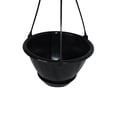 thumbnail image 3 of KOBA 6" Mini Black Hanging Basket with Saucer, Qty. 10, 3 of 5