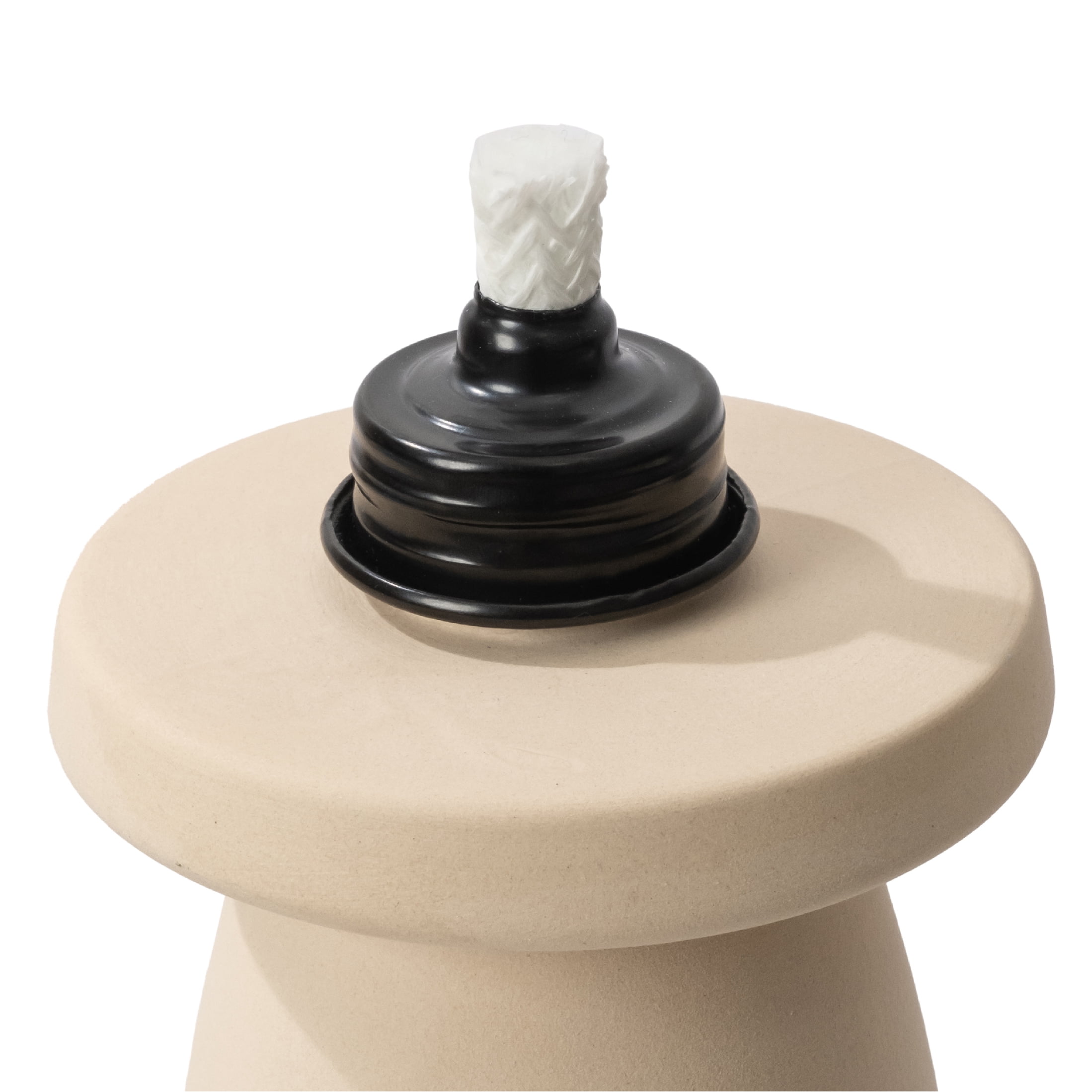 Mainstays Ceramic Mushroom Tabletop Torch for Outdoor Use with Fiberglass Wick