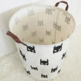thumbnail image 4 of Howarmer Large Hamper - Large Sized Storage Baskets with Handle, Collapsible & Convenient Home Organizer Containers for Kids Toys, Baby Clothing, Black Bats, 4 of 4