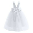 thumbnail image 6 of Vividxx Dress For Girls Flower Girls Satin Pageant Dress For Wedding Kids Pearls Prom Gowns With Bow Knot 9-10 Year, 6 of 6