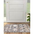 thumbnail image 5 of Rugs.com Eco Southwestern Collection Rug – 4' x 6' Khaki Gray Medium Rug Perfect For Entryways, Kitchens, Breakfast Nooks, Accent Pieces, 5 of 9