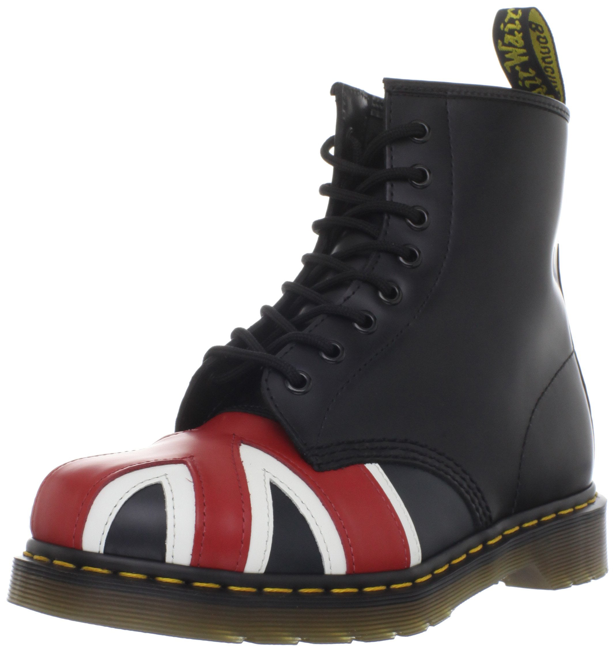 Dr Martens Union Jack 8 Eye Unisex Black Boots 10950001 US Size 5 and 6 Only 