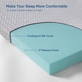 thumbnail image 4 of Fijinhom King Size 3 Inch Gel-Infused Memory Foam Mattress Topper, Pressure Relief, Cooling Comfort, CertiPUR-US Certified, 4 of 8