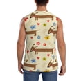 thumbnail image 4 of Fotbe Men's Dachshund Dog And Flower Print Men's Sleeveless Muscle Tank Tops Casual T-Shirts for Gym Workout Beach-3X-Large, 4 of 8