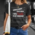 thumbnail image 4 of When It Comes To My Child I Will Smile In My Hot Unisex TShirt, 4 of 6