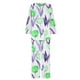 thumbnail image 5 of Puntoco Traje De Pantalón Y top De Manga Larga Con Cuello Redondo Y Estampado Informal De Verano Para Mujer Verde Menta Xxl, 5 of 5