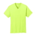 thumbnail image 5 of Mens Core Cotton V-Neck Tee Neon Yellow 2XL, 5 of 6