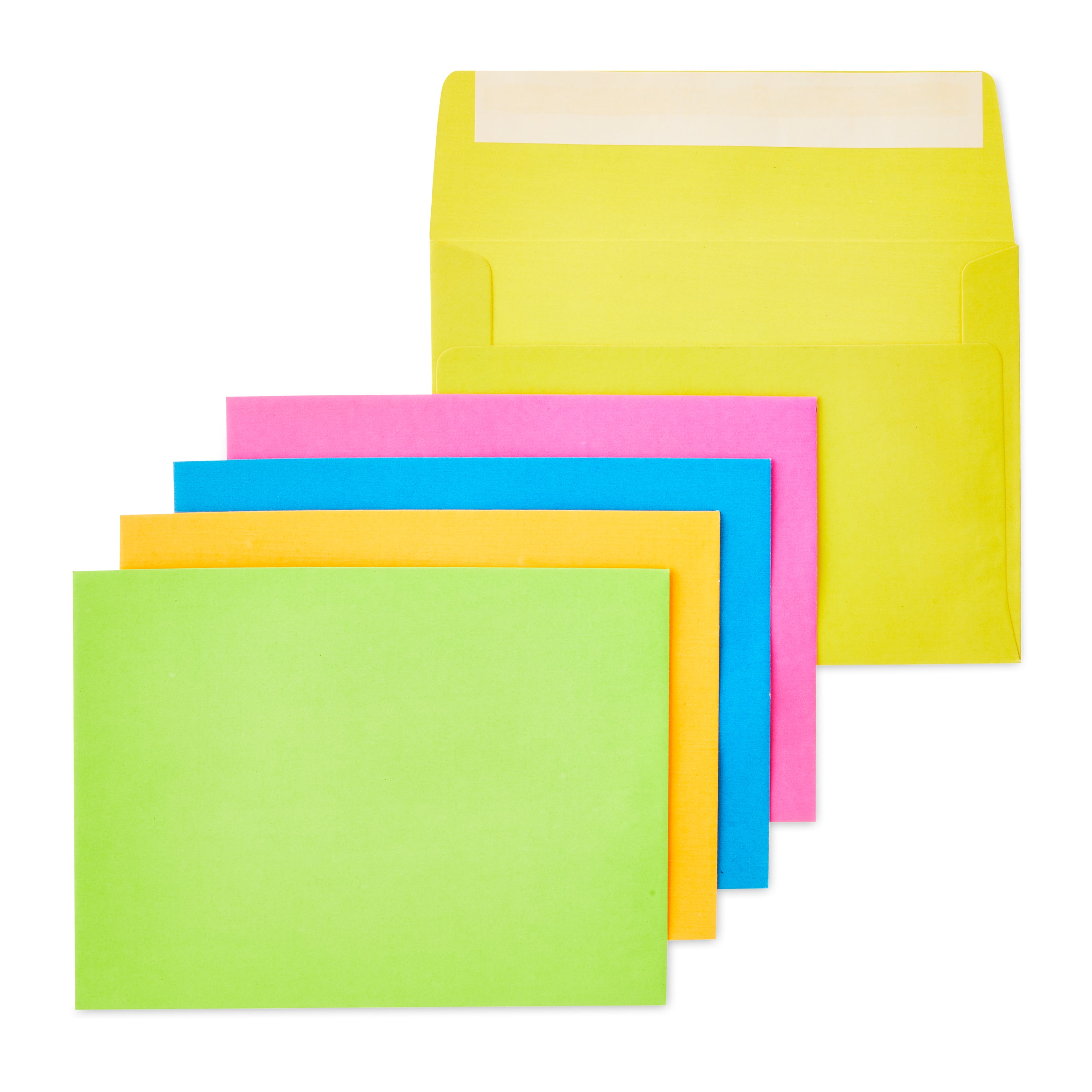 Pen+Gear A6 Invitation Peel and Stick Envelopes, Assorted Colors, 4.75 in x 6.5 in, 50 Count
