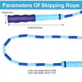 thumbnail image 3 of NOGIS 1 Pack Soft Beaded Jump Rope, Adjustable- Free Segmented Fitness Skipping Rope for Men, Women and Kids Keeping Fit, Training, Workout and Weight Loss - 9 Feet, 3 of 7