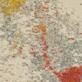thumbnail image 5 of HomeRoots 550738 7 x 10 ft. Abstract Power Loom Rectangle Area Rug, Ivory, 5 of 7