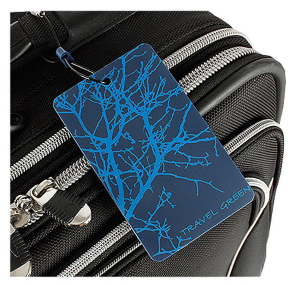 Clark Travel Green Luggage Tag and Suitcase Identifiers for Women and Men Carry on Lewis N Backpack and More 1-pack Blue Branches 
