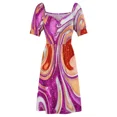 thumbnail image 4 of Bandera lesbiana Color Splash vestido sin mangas vestido vendaje vestidos de noche vestidos de noche para mujer vestido de mujer, 4 of 5