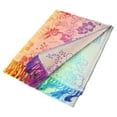 thumbnail image 3 of Pashmina Wrap Shawl Scarf Double Side Rainbow Silky Exotic Tropical Colorful, 3 of 3