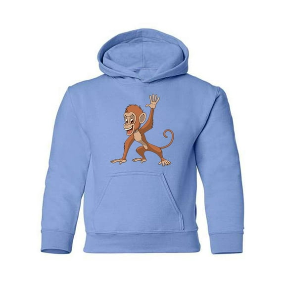 A Happy Monkey Hoodie Juniors -Image by Shutterstock, Medium
