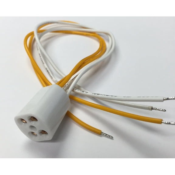 LSE Lighting 4pin T5 socket with a wire for Ultraviolet UV Bulbs UV-C Ultraviolet Lamps