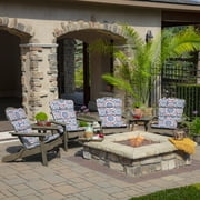 ARDEN Outdoor Rocking Chair or Adirondack Cushion, 20 x 17, Water Repellent, Fade Resistant 17 x 20, Clark Blue