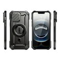 thumbnail image 5 of SUPCASE for iPhone 16e/15/14/13 6.1" Case with Camera Cover Stand (UBMag XT), [Compatible with MagSafe] [Built-in Kickstand] [Military-Grade Protection] Heavy Duty Magnetic Case for iPhone 16e, Black, 5 of 10
