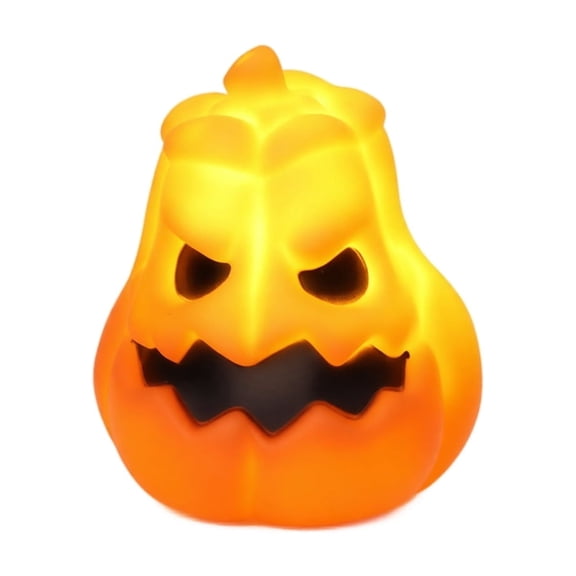 Halloween Glowing Pumpkin Light, Halloween Jack O Lantern Pumpkin Decoration with LED Design, Pumpkin Lamp Ornament for Indoor Outdoor Party Holiday Decor