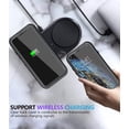 thumbnail image 7 of for iPhone X Case/iPhone Xs Case [Shockproof] [Dropproof] [Tempered Glass Screen Protector ] Heavy Duty Protection Phone Case Cover for Apple iPhone X/XS (Black), 7 of 7