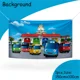 thumbnail image 4 of Tayo the Little Bus Car, decoración de fiesta de revelación de género, pancarta de globo, telón de fondo, suministros de pastel, pancarta para Baby Shower, 4 of 5