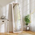 thumbnail image 2 of HOMCOM 64" x 21" Full Length Mirror, Rectangular Full Body Mirror, Pink, 2 of 10