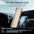 thumbnail image 5 of ESR iPhone 15 Pro Max Case Cloud Silicone MagSafe with Stash Stand Military-Grade Protection, Tan, 5 of 8