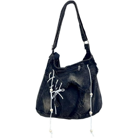 Casual Women Shoulder Bag Denim Crossbody Handbag High Capacity Female Messenger Purse Bags