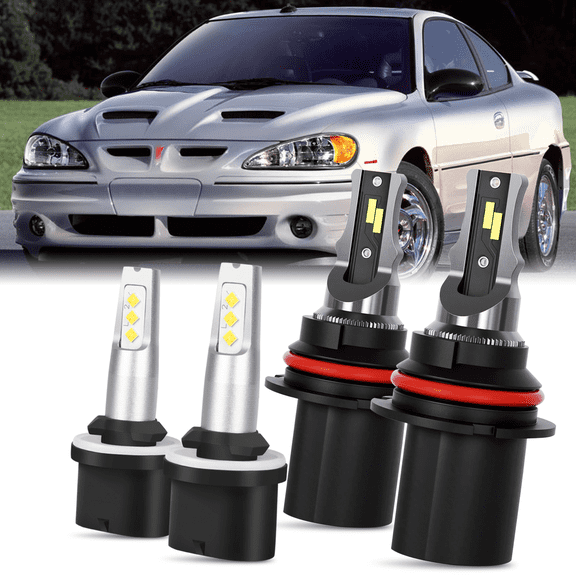 For Pontiac Grand Am 1999-2005 Combo 9007 880 LED Headlight High & Low Beam   Fog Light Bulbs