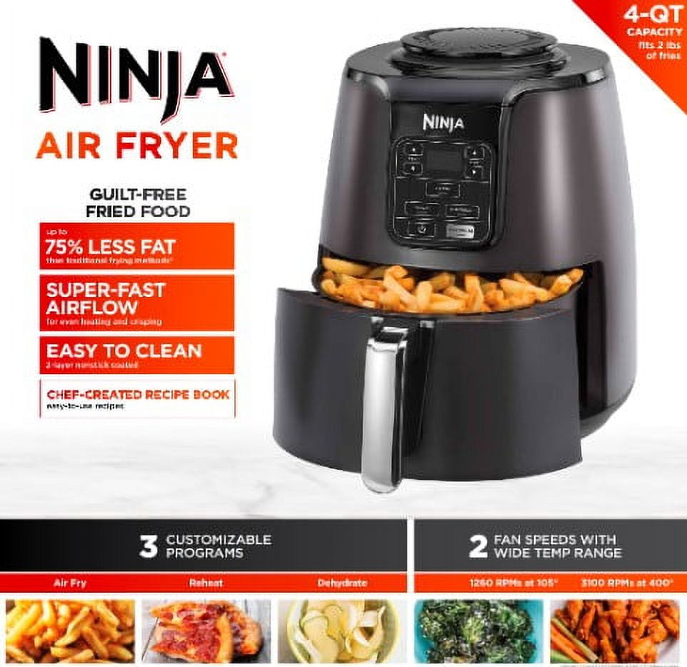 Ninja Air Fryer 4qt Guilt Free Fried Food Black AF101 Shark 622356554572