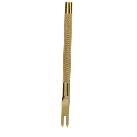 

DIYProngChisel Stainless Steel Anti Slip Handle Design LeatherProngChisel Gold Incisive 4mm For DIY Leather For Leather Punching 2 Teeth