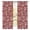 Burgundy, White, Red, variant on Botanical Rose Sheer Curtains 84 Inches Long, Vintage Teal Green Floral Leaf Summer Farmhouse Light Filtering Window Curtains for Living Room, Rod Pocket Voile Chiffon Drapes, 52"W x 84"L, 2 Panels