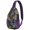 Hawaiian, variant on Boho Tribal Mandala Crossbody Sling Bag for Travel, Vintage Ethnic Shoulder Backpack with Sacred Ornament Pattern, Lightweight Hiking Daypack
