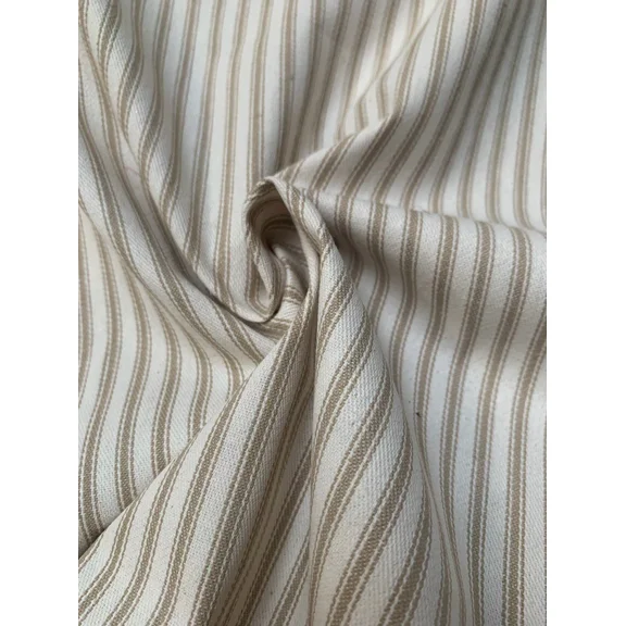 Woven Ticking-Khaki,