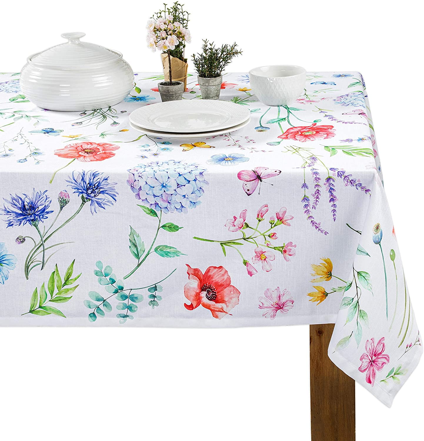 Green Cactus on Pink Stripes Rectangle Tablecloth 54 x 54 Inch Romantic Table Cloth Modern Table Linen Cover for Dining Room Kitchen Party Home Decoration Green Cactus on Pink Stripes Rectangle Tablecloth 54 x 54 Inch Romantic Table Cloth Modern Table Linen Cover for Dining Room Kitchen Party Home Decoration