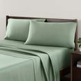 thumbnail image 3 of Allswell Soft & Silky 4-Piece Smoky Grey Viscose from Bamboo Sateen Bed Sheet Set, King, 3 of 5