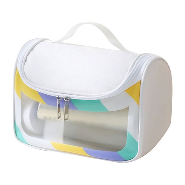 Bolsa de maquillaje ligera y transparente, artículos diversos, cosméticos de mano, artículos de uso diario, bolsa de viaje portátil