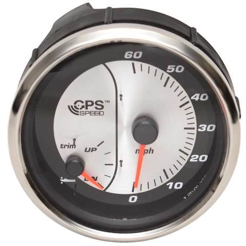 Faria Pontoon Boat Multi-Function Gauge GSC070A | Speedometer Trim 4 1/4 Inch