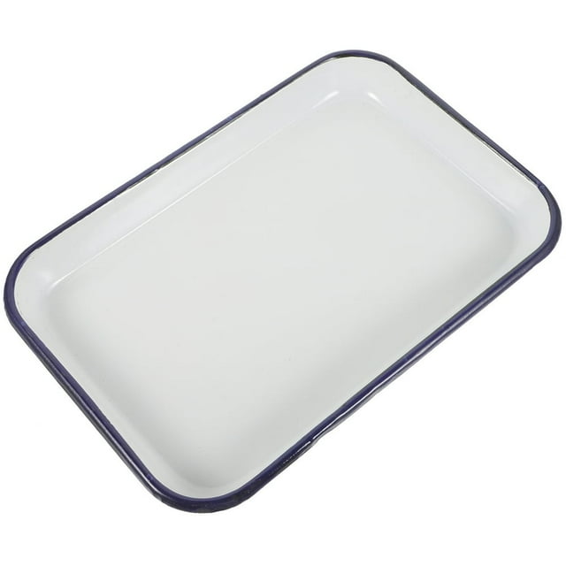LEEYNEER Moule à Pâtisserie en Émail de Qualité Alimentaire Réutilisable Lavable Plateau de Four Résistant à l'Usure Fourniture de Cuisine