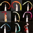 thumbnail image 4 of Silk Ribbon Dancer Wand Worship Praise Adoration Dance Flag Banner Juggling Play Silk Streamer With Rods, 4 of 7