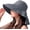 Dark Grey, variant on CoCopeaunts Bucket Hat Sun Hat Wide Brim Beach Hats for Women Casual Sun Protection Hat Windproof Packable Hats Fishing Hiking
