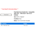thumbnail image 2 of Push Rod Cover Gasket Set - Compatible with 1975 - 1996 Ford F-150 4.9L 6-Cylinder 1976 1977 1978 1979 1980 1981 1982 1983 1984 1985 1986 1987 1988 1989 1990 1991 1992 1993 1994 1995, 2 of 2