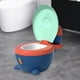 thumbnail image 5 of Orinal de entrenamiento, asiento de inodoro infantil antideslizante con almacenamiento de toallas húmedas, orinal de sensación Real, inodoro realista, 5 of 7