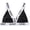 A-Black109, variant on Womens T-Shirt Bras Ribbed Letter Print Triangle Bralette Seamless Comfort Bra Stretchy Soft Wireless Bralette Daily Wear