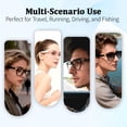 thumbnail image 2 of AI Smart Glasses with Real-Time Translation & Voice Assistant – Bluetooth Sunglasses with Noise-Cancelling Calls, Music, Touch Control, Photochromic Lenses, UV & Blue Light Protection-Black, 2 of 8