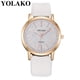 thumbnail image 2 of Reloj de cuarzo para mujer, relojes para mujer YOLAKO Reloj de pulsera analógico de cuero de cuarzo casual para mujer, 2 of 2